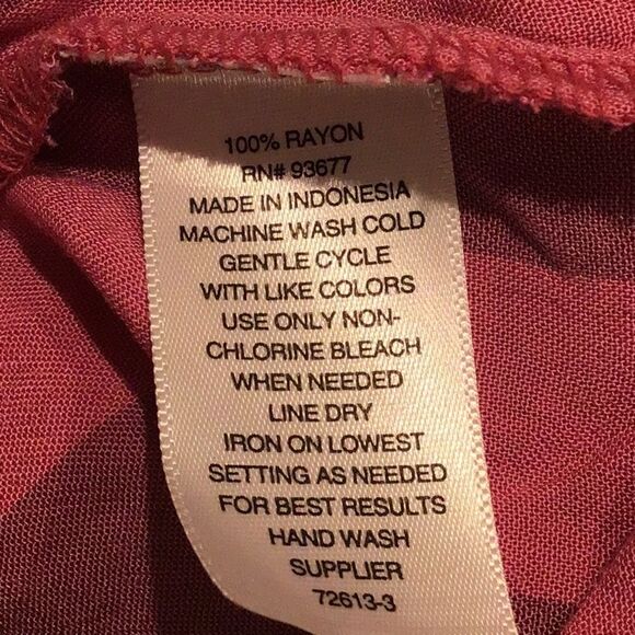 A.N.A. Pink Striped Button Up Lightweight Roll tab Long Sleeve Blouse- NEW - Picture 13 of 13